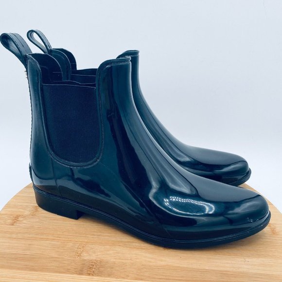 Sam Edelman Shoes - Sam Edelman Shoes Womens 11 Black Rubber Pull On Chelsea Ankle Boots Waterproof